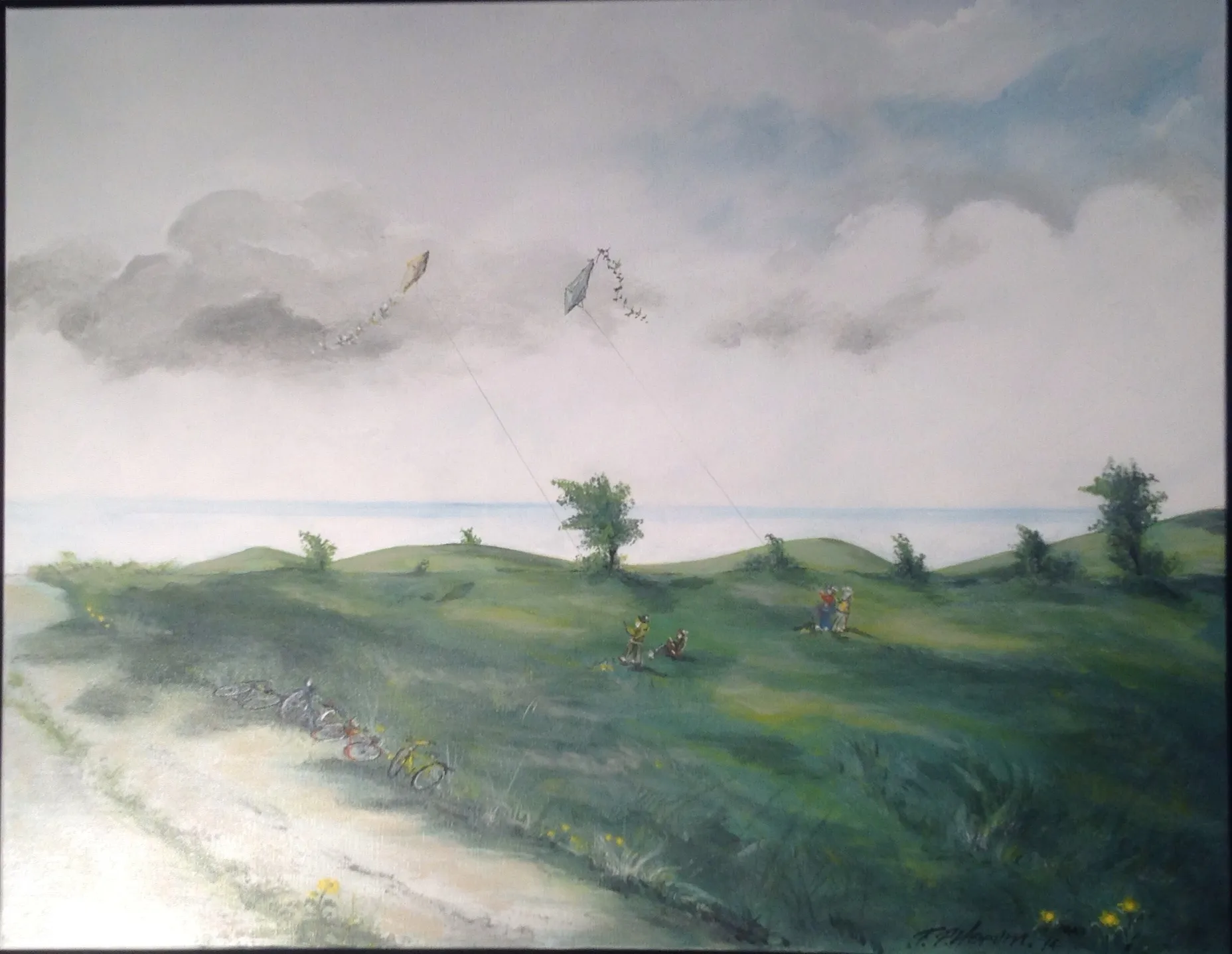 Maleri nr 76 70 cm X 90 cm